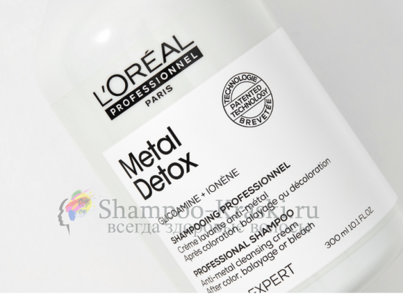 Loreal Metal Detox глубоко очищающий Шампунь после окраски Метал Детокс 300мл Loreal Metal Detox глубоко очищающий Шампунь после окраски Метал Детокс 300мл