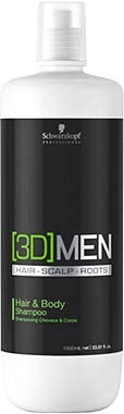 Шампунь для волос и тела - Schwarzkopf Professional [3D]MEN Hair & Body Shampoo 1000 мл