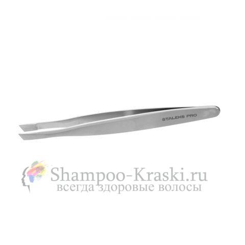 Пинцет для бровей, Staleks, EXPERT TE-20/3 (широкие скошенные кромки)
