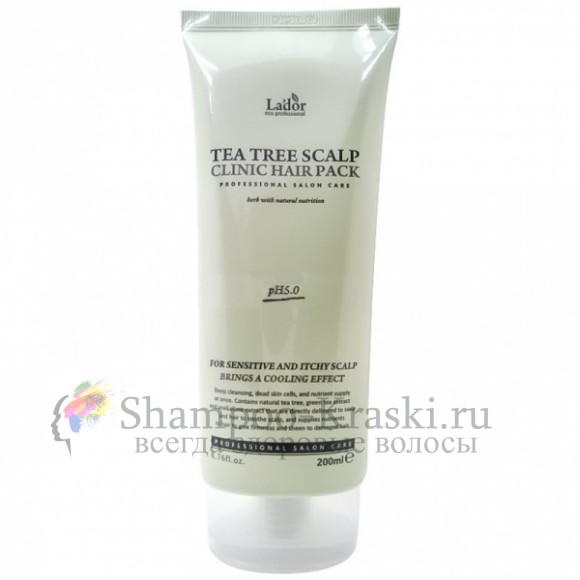 La'dor Teatree Scalp Hair Pack Маска с экстрактом чайного дерева для кожи головы 200 мл