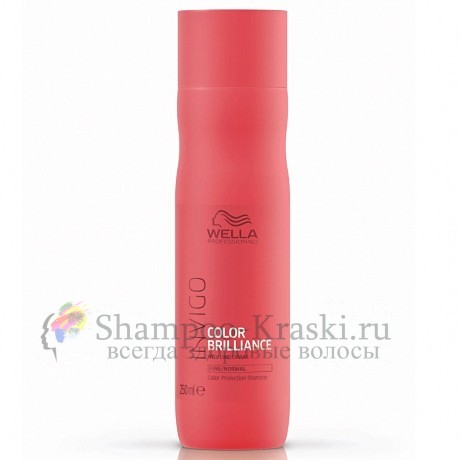 Шампунь для защиты цвета тонких и нормальных волос - Wella Professional Invigo Color Brilliance Color protection shampoo for fine/normal hair 250 мл