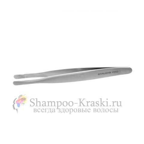 Пинцет для бровей, Staleks, EXPERT TE-20/6 (закругленные кромки) Т7-11-03