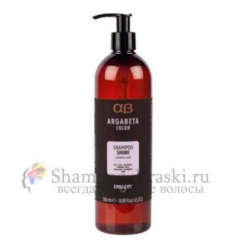 DIKSON Shampoo SHINE - Шампунь для окрашенных волос с маслами чёрной смородины, виноградных косточек и сладкого миндаля 500мл