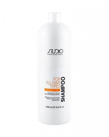Шампунь для всех типов волос с пшеничными протеинами - Kapous Studio Professional Shampoo for All Hair Types 1000 мл