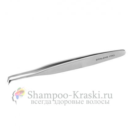 Пинцет для ресниц, Staleks, EXPERT TE-40/2 (изогнутый)