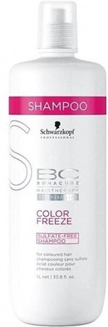 безсульфатный шампунь для окрашенных волос "Защита цвета" - Schwarzkopf Professional BC Color Freeze Sulfate Free Shampoo 1000 мл