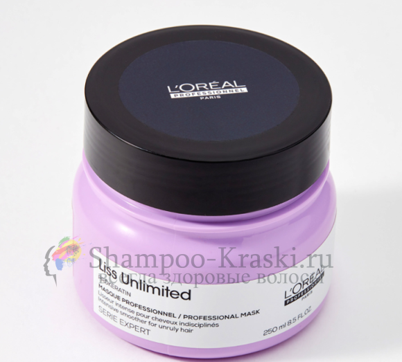 Маска для разглаживания сухих и непослушных волос - Loreal Liss Unlimited Masque (Лис анлимитед маска) 250 мл