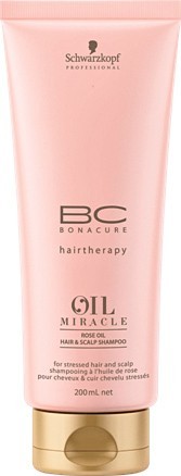 Шампунь для кожи головы и волос, подверженных стрессу - Schwarzkopf Professional BC Oil Miracle Rose Oil Hair & Scalp Shampoo 200 мл