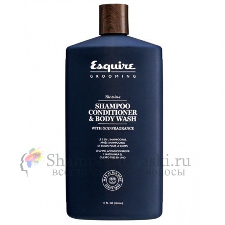 3-в-1 Шампунь, Кондиционер и Гель Для Душа - Chi Esquire The 3in1 Hair&Body 414 мл