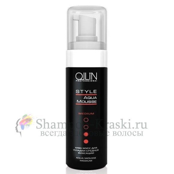 Аква мусс для укладки средней фиксации Ollin aqua mousse medium 150 мл