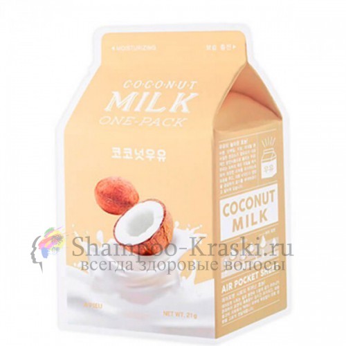 A'PIEU Увлажняющая маска с экстрактом кокоса Coconut Milk One-Pack
