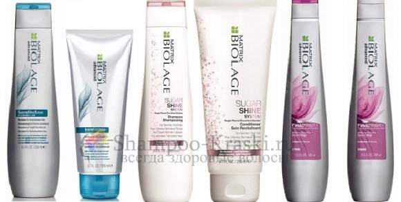 Баркета Matrix Biolage 2017 KeratinDose шампунь + кондиционер, FullDensity шампунь + кондиционер, SugarShine шампунь + кондиционер