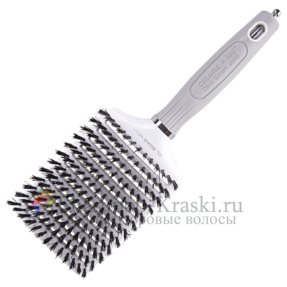 Olivia Garden Ceramic+Ion XL BOAR Vent Щетка для 100% натуральная щетина 13 рядов