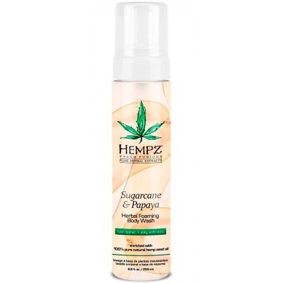 Гель-мусс для душа Hempz Sugarcane & Papaya Herbal Foaming Body Wash 250 мл.