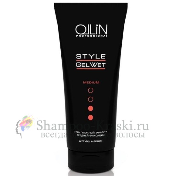 Гель «мокрый эффект» средней фиксации Ollin wet gel medium 200 мл