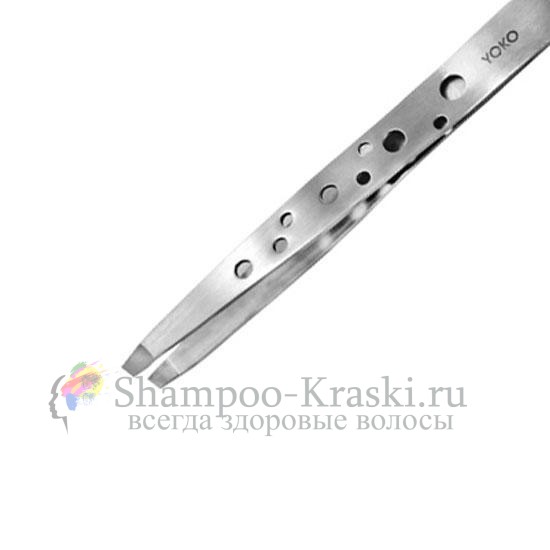 Пинцет прямой скошенный (матовый) SP 009 Yoko