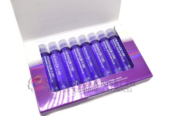 FarmStay Питательный филлер для волос с пантенолом DERMA СUBE Panthenol Healing Hair Filler 10х13мл