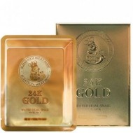 Elizavecca Маска для лица тканевая с колоидным золотом и муцином улитки 24K Gold Water Dual Snail 25 Elizavecca Маска для лица тканевая с колоидным золотом и муцином улитки 24K Gold Water Dual Snail 25