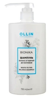 Шампунь Баланс от корней до кончиков Ollin BioNika Shampoo Bivalent 750 мл Шампунь Баланс от корней до кончиков Ollin BioNika Shampoo Bivalent 750 мл