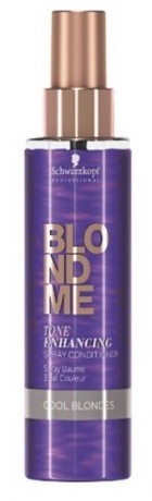 Спрей-кондиционер для холодных оттенков блонд - Schwarzkopf BlondMe Tone Enhancing Spray Conditioner Cool 150 мл Спрей-кондиционер для холодных оттенков блонд - Schwarzkopf BlondMe Tone Enhancing Spray Conditioner Cool 150 мл
