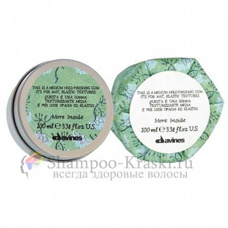 Эластик гель для матовых подвижных текстур - Davines More Inside Medium Hold Finishing Gum 100 мл