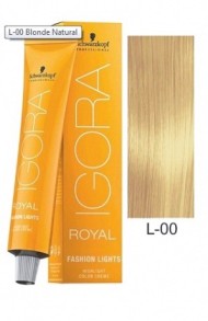 Блонд натуральный - Schwarzkopf Igora Royal Fashion Lights L-00 60 мл Блонд натуральный - Schwarzkopf Igora Royal Fashion Lights L-00 60 мл