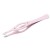 Пинцет РТ-213 (2) PK (Розовый со стразами ) METZGER