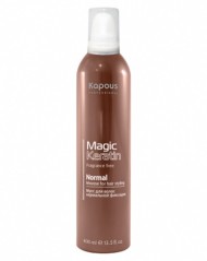Мусс нормальной фиксации с кератином - Kapous Fragrance Free Magic Keratin Mousse Normal 400 мл