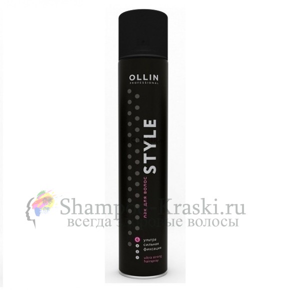 Лак для волос ультрасильной фиксации Ollin hairlaс ultra strong 500 мл