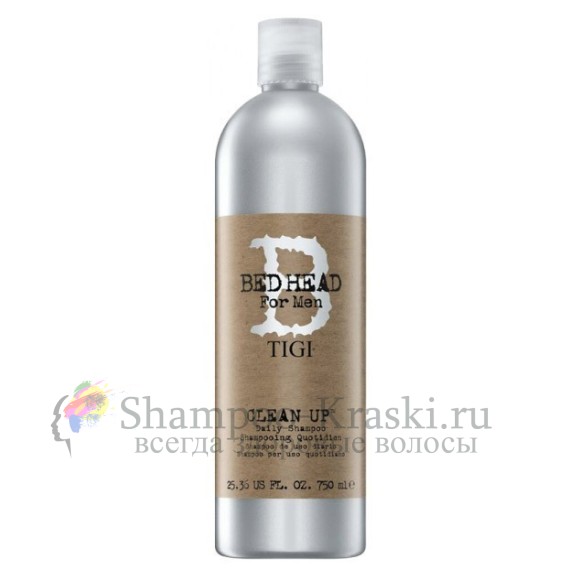 Шампунь для ежедневного применения - Tigi Bed Head Clean Up Daily Shampoo 750 мл
