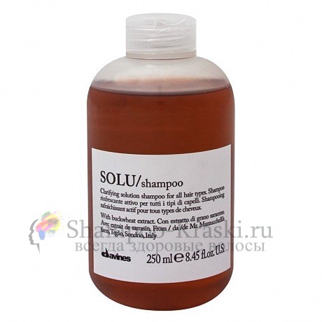 Активно освежающий шампунь для глубокого очищения волос - Davines Solu Refreshing Solution Shampoo 250 мл