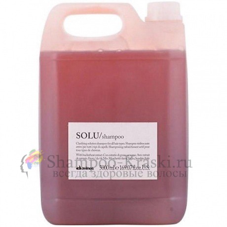 Активно освежающий шампунь для глубокого очищения волос - Davines Solu Refreshing Solution Shampoo 5000 мл
