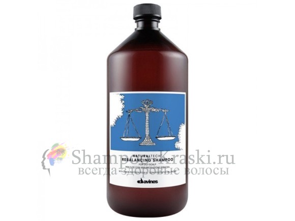 Балансирующий шампунь - Davines New Natural Tech Rebalancing Shampoo 1000 мл