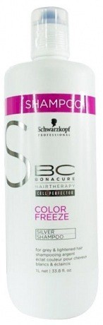 Шампунь придающий Сереристый оттенок волосам - Schwarzkopf Professional BC Color Freeze Silver Shampoo 1000 мл Шампунь придающий Сереристый оттенок волосам - Schwarzkopf Professional BC Color Freeze Silver Shampoo 1000 мл