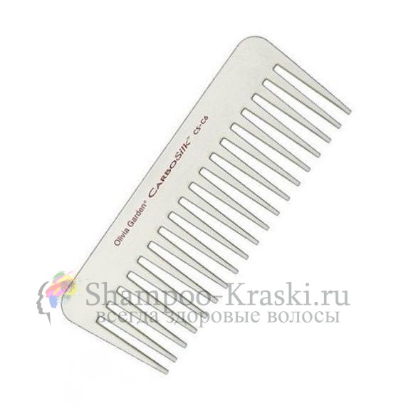 Olivia Garden Карбосилк Расческа Карбоновая №-6 для волос 230 С CS-C6