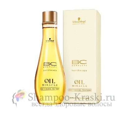 Маска с маслом Марулы для тонких и нормальных волос - Schwarzkopf Professional BC Oil Miracle Light Finishing Treatment 100 мл