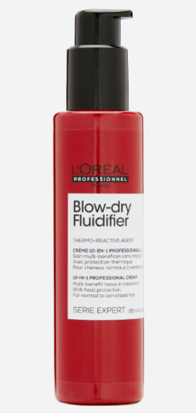 Loreal Blow-dry Fluidifier термозащитный крем для натуральной фиксации 150мл