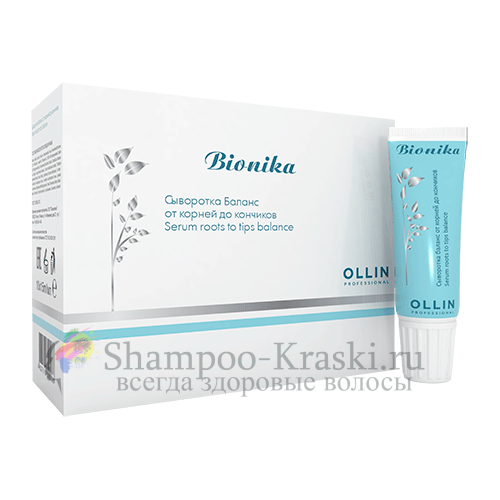 Энергетическая сыворотка "Баланс от корней до кончиков" Ollin BioNika Roots To Tips Balance En 10*15