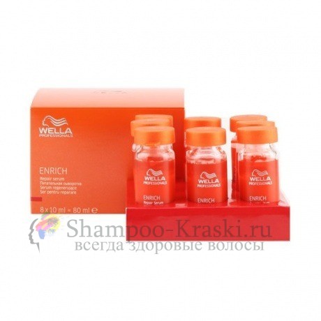 Питательная сыворотка - Wella Enrich Repair Serum 8*10 мл
