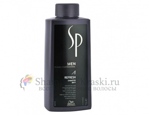Освежающий шампунь - Wella SP Men Refreshing Shampoo 1000 мл