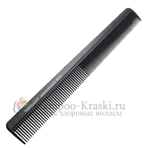 Расческа Карбон Антистатик Черная комбинированная 8912 Toni and Guy