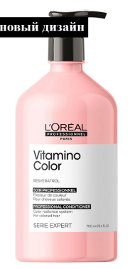 Кондиционер для окрашенных волос - Loreal Vitamino Color Smoothing Conditioner (Витамино Колор Кондиционер) 750мл