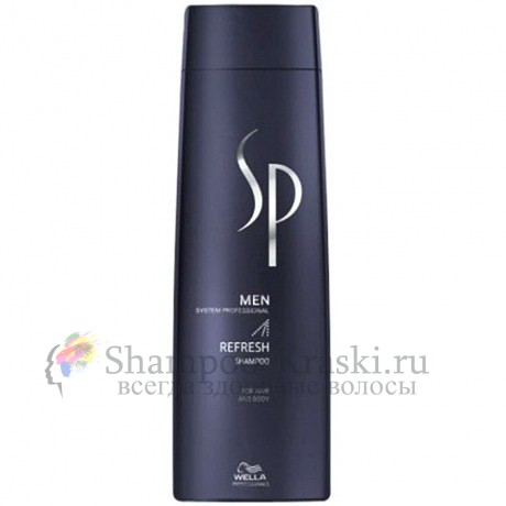 Освежающий шампунь - Wella SP Men Refreshing Shampoo 250 мл