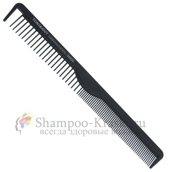 Расческа Карбон Антистатик Черная рабочая (20,5 см) 06900 Toni and Guy