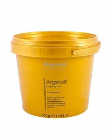 Обесцвечивающий порошок с маслом арганы для волос - Kapous Fragrance free Arganoil Bleaching Powder 500 г