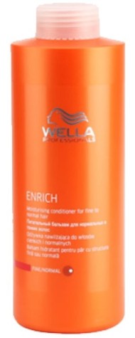 Питательный бальзам для объема нормальных и тонких волос - Wella Professional Enrich Moisturizing Conditioner For Fine To Normal Hair 1000 мл Питательный бальзам для объема нормальных и тонких волос - Wella Professional Enrich Moisturizing Conditioner For Fine To Normal Hair 1000 мл