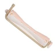 SIBEL БИГУДИ для химической завивки Бело-розовые короткие 12шт 1\12