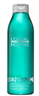 Бодрящий шампунь для мужчин от выпадения волос - Лорель Профешнл Homme Energic Shampoo (Loreal хом энерджик шампунь) 250 мл