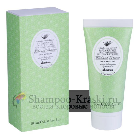 Гель для лица и тела с алоэ вера - Davines Face & Body Gel Wild And Virtuous 100 мл