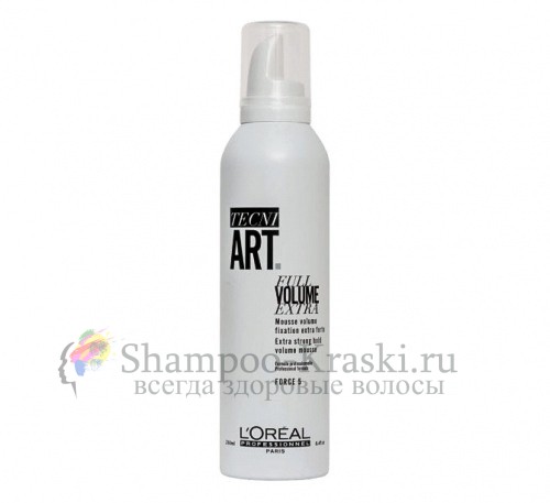 Мусс для экстраобьема нормальных и непослушных волос - Tecni. Art Mousse Full Volume Extra (Loreal мусс экстраволум) 250 мл